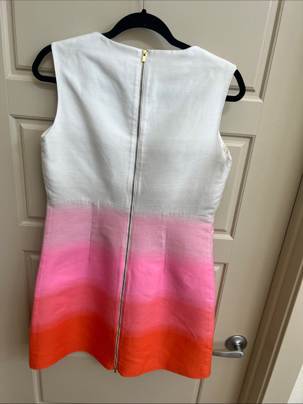 Diane Von Furstenberg Carpreena Dress Sz 12 Sleeveless Ombre wedding guest chic - Picture 8 of 10